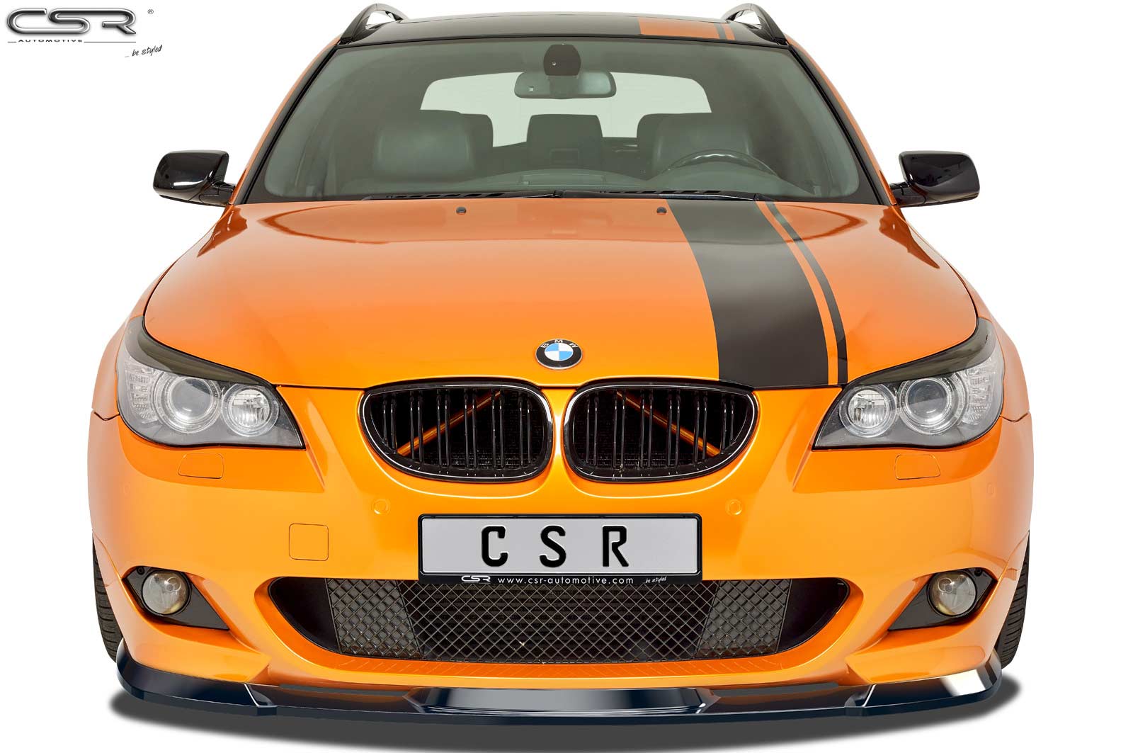 Lame de parechoc avant pour BMW Série 5 E60 / E61 avec Pack M (06/2003-05/2010) - Fabriqué en ABS (6 finitions au choix)