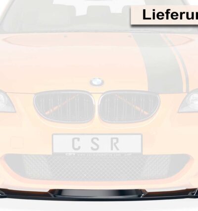 Lame de parechoc avant pour BMW Série 5 E60 / E61 avec Pack M (06/2003-05/2010) - Fabriqué en ABS (6 finitions au choix)