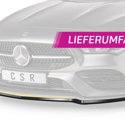 Lame de parechoc avant pour Mercedes-Benz CLA C118 / X118 coupé et Shooting Brake / AMG-Line (depuis 2019) - Fabriqué en ABS (6 finitions au choix)