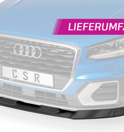 Lame de parechoc avant pour Audi Q2 S-Line / préfacelift (2016-2020) - Fabriqué en ABS (6 finitions au choix)