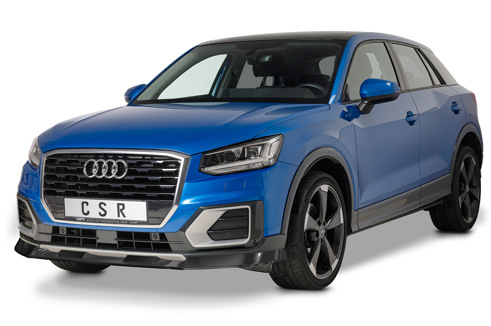 Lame de parechoc avant pour Audi Q2 S-Line / préfacelift (2016-2020) - Fabriqué en ABS (6 finitions au choix)