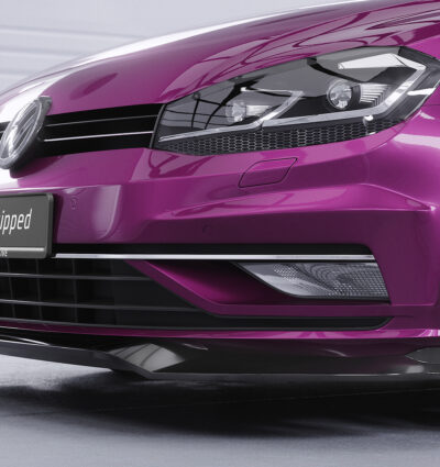 Lame de parechoc avant pour VW Golf 7 facelift (depuis 2017) - Fabriqué en ABS (6 finitions au choix)