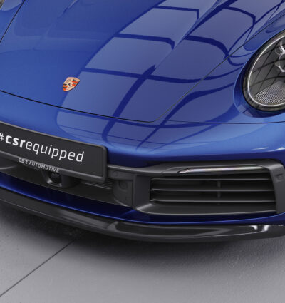 Lame de parechoc avant pour Porsche 911 / 992 Carrera / Carrera 4 / Carrera S / Carrera 4S / Targa 4 / Targa 4S / Targa 4 GTS (depuis 2019) - Fabriqué en ABS (6 finitions au choix)
