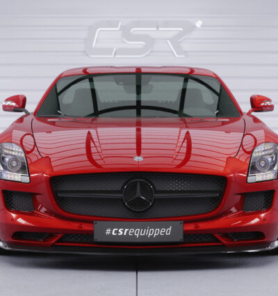 Lame de parechoc avant pour Mercedes-Benz SLS AMG (C197 / R197) coupé / Roadster (2009-06/2014) - Fabriqué en ABS (6 finitions au choix)