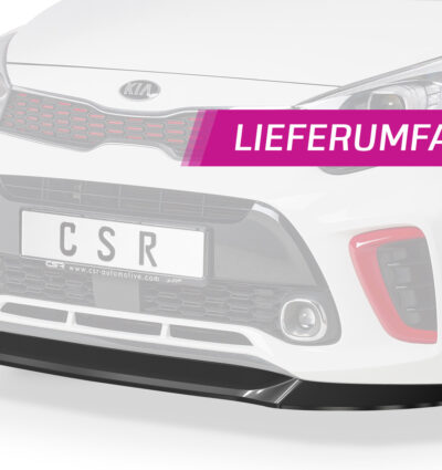 Lame de parechoc avant pour Kia Picanto (JA) GT-Line (depuis 2017) - Fabriqué en ABS (6 finitions au choix)