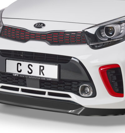 Lame de parechoc avant pour Kia Picanto (JA) GT-Line (depuis 2017) - Fabriqué en ABS (6 finitions au choix)