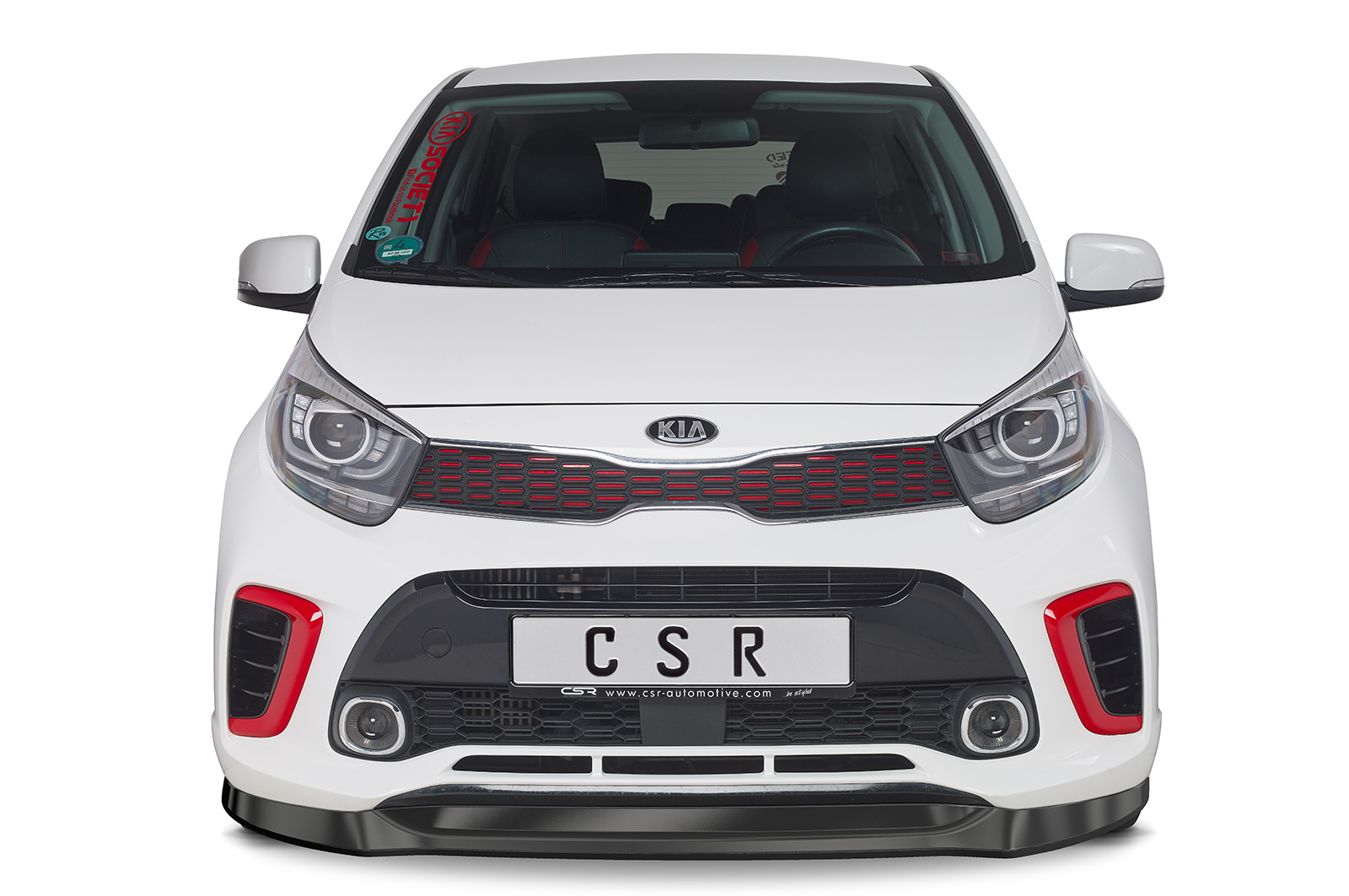 Lame de parechoc avant pour Kia Picanto (JA) GT-Line (depuis 2017) - Fabriqué en ABS (6 finitions au choix)