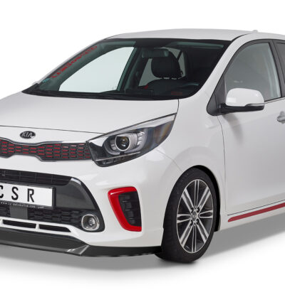 Lame de parechoc avant pour Kia Picanto (JA) GT-Line (depuis 2017) - Fabriqué en ABS (6 finitions au choix)