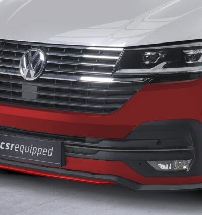 Lame de parechoc avant pour VW T6.1 3. facelift (depuis 2019) - Fabriqué en ABS (6 finitions au choix)