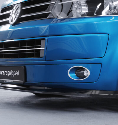 Lame de parechoc avant pour VW T5 1. facelift (09/2009-07/2015) - Fabriqué en ABS (6 finitions au choix)