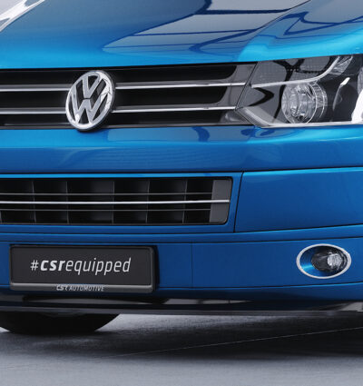 Lame de parechoc avant pour VW T5 1. facelift (09/2009-07/2015) - Fabriqué en ABS (6 finitions au choix)