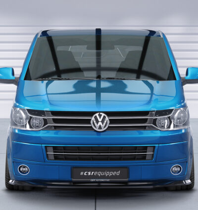 Lame de parechoc avant pour VW T5 1. facelift (09/2009-07/2015) - Fabriqué en ABS (6 finitions au choix)