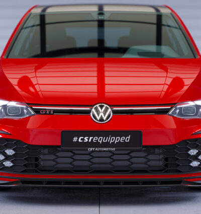 Lame de parechoc avant pour VW Golf 8 (Typ CD) GTI / GTD / GTE et R-Line (depuis 12/2019) - Fabriqué en ABS (6 finitions au choix)