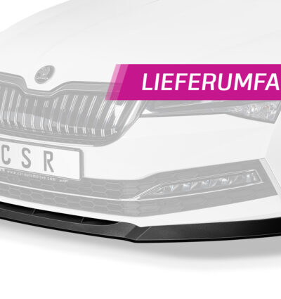 Lame de parechoc avant pour Skoda Superb III (Typ 3V) facelift (depuis 2019) - Fabriqué en ABS (6 finitions au choix)