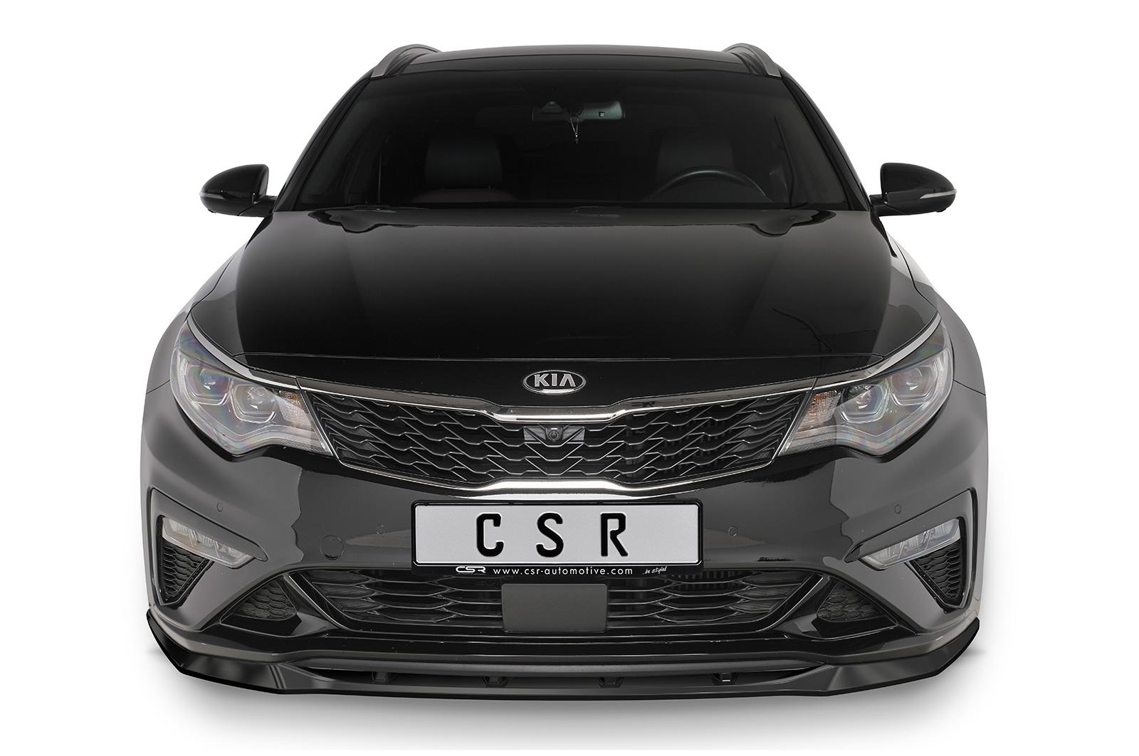 Lame de parechoc avant pour Kia Optima (JF) GT / GT-Line (facelift) (depuis 08/2018) - Fabriqué en ABS (6 finitions au choix)