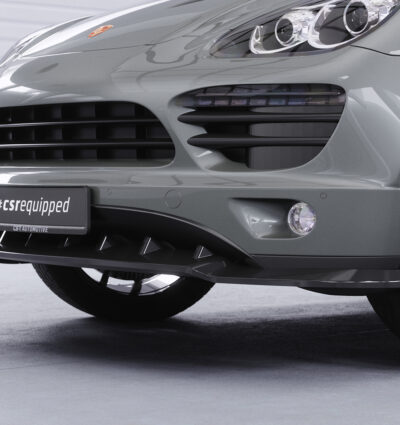 Lame de parechoc avant pour Porsche Cayenne Typ 92A toutes carrosseries (2010-09/2014) - Fabriqué en ABS (6 finitions au choix)
