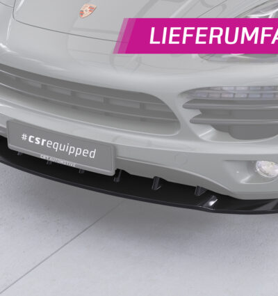 Lame de parechoc avant pour Porsche Cayenne Typ 92A toutes carrosseries (2010-09/2014) - Fabriqué en ABS (6 finitions au choix)