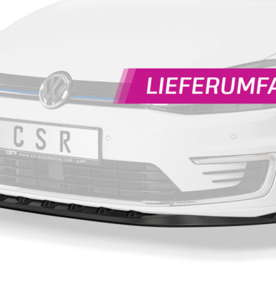 Lame de parechoc avant pour VW e-Golf toutes carrosseries (02/2014-12/2020) - Fabriqué en ABS (6 finitions au choix)