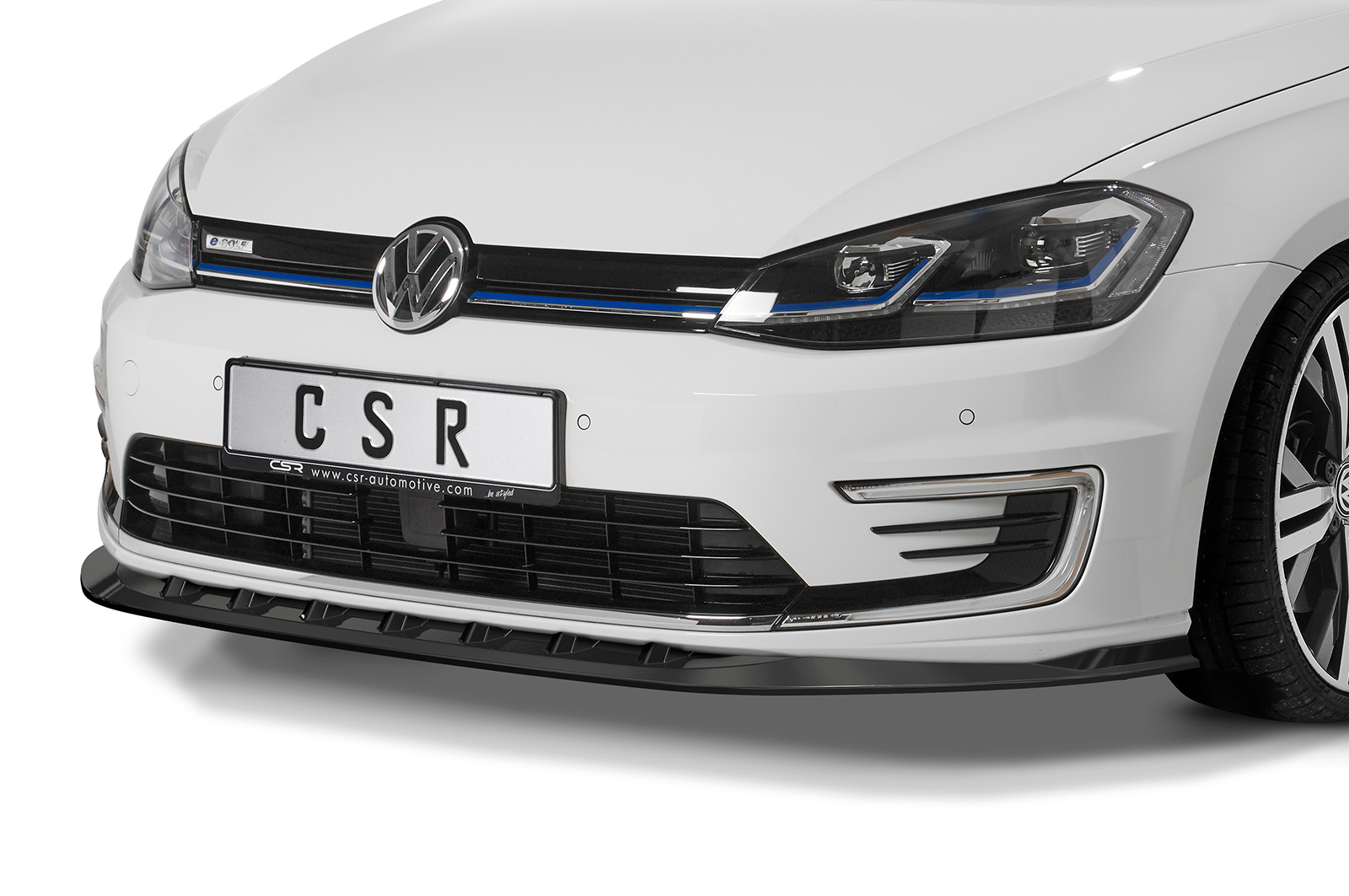 Lame de parechoc avant pour VW e-Golf toutes carrosseries (02/2014-12/2020) - Fabriqué en ABS (6 finitions au choix)