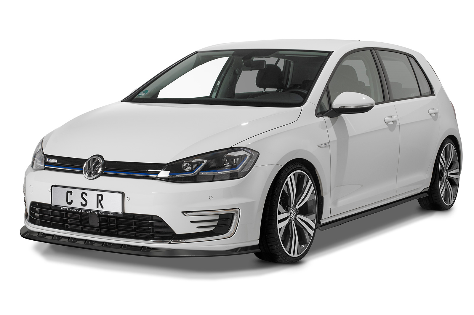 Lame de parechoc avant pour VW e-Golf toutes carrosseries (02/2014-12/2020) - Fabriqué en ABS (6 finitions au choix)