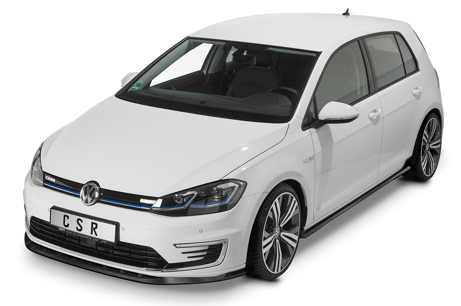 Lame de parechoc avant pour VW e-Golf toutes carrosseries (02/2014-12/2020) - Fabriqué en ABS (6 finitions au choix)