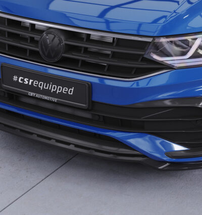 Lame de parechoc avant pour VW Tiguan II (Typ AD1) R-Line (facelift) (depuis 09/2020) - Fabriqué en ABS (6 finitions au choix)