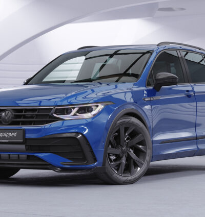 Lame de parechoc avant pour VW Tiguan II (Typ AD1) R-Line (facelift) (depuis 09/2020) - Fabriqué en ABS (6 finitions au choix)
