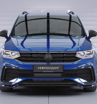 Lame de parechoc avant pour VW Tiguan II (Typ AD1) R-Line (facelift) (depuis 09/2020) - Fabriqué en ABS (6 finitions au choix)