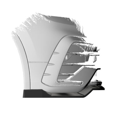 Lame de parechoc avant pour VW Tiguan II (Typ AD1) R-Line (facelift) (depuis 09/2020) - Fabriqué en ABS (6 finitions au choix)