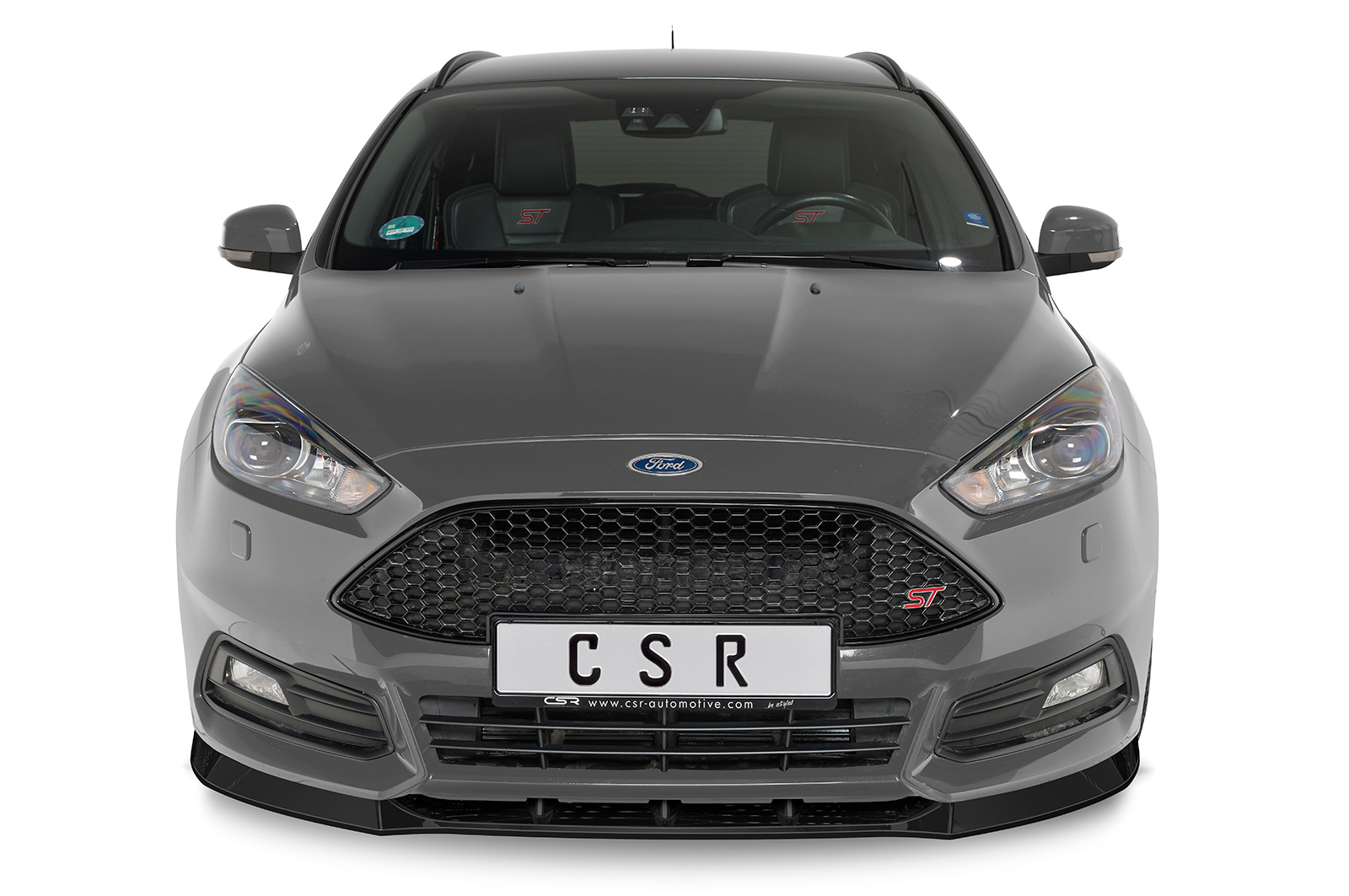 Lame de parechoc avant pour Ford Focus MK3 ST break (facelift) (2015-2018) - Fabriqué en ABS (6 finitions au choix)