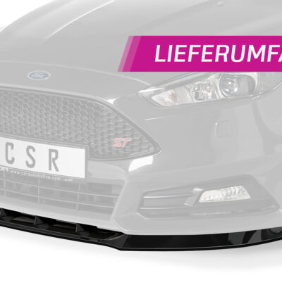 Lame de parechoc avant pour Ford Focus MK3 ST break (facelift) (2015-2018) - Fabriqué en ABS (6 finitions au choix)