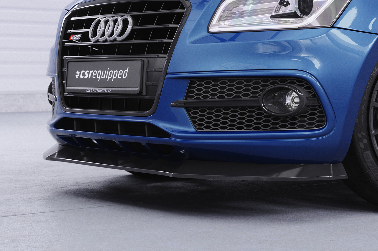 Lame de parechoc avant pour Audi SQ5 8R toutes carrosseries (2013-2017) - Fabriqué en ABS (6 finitions au choix)