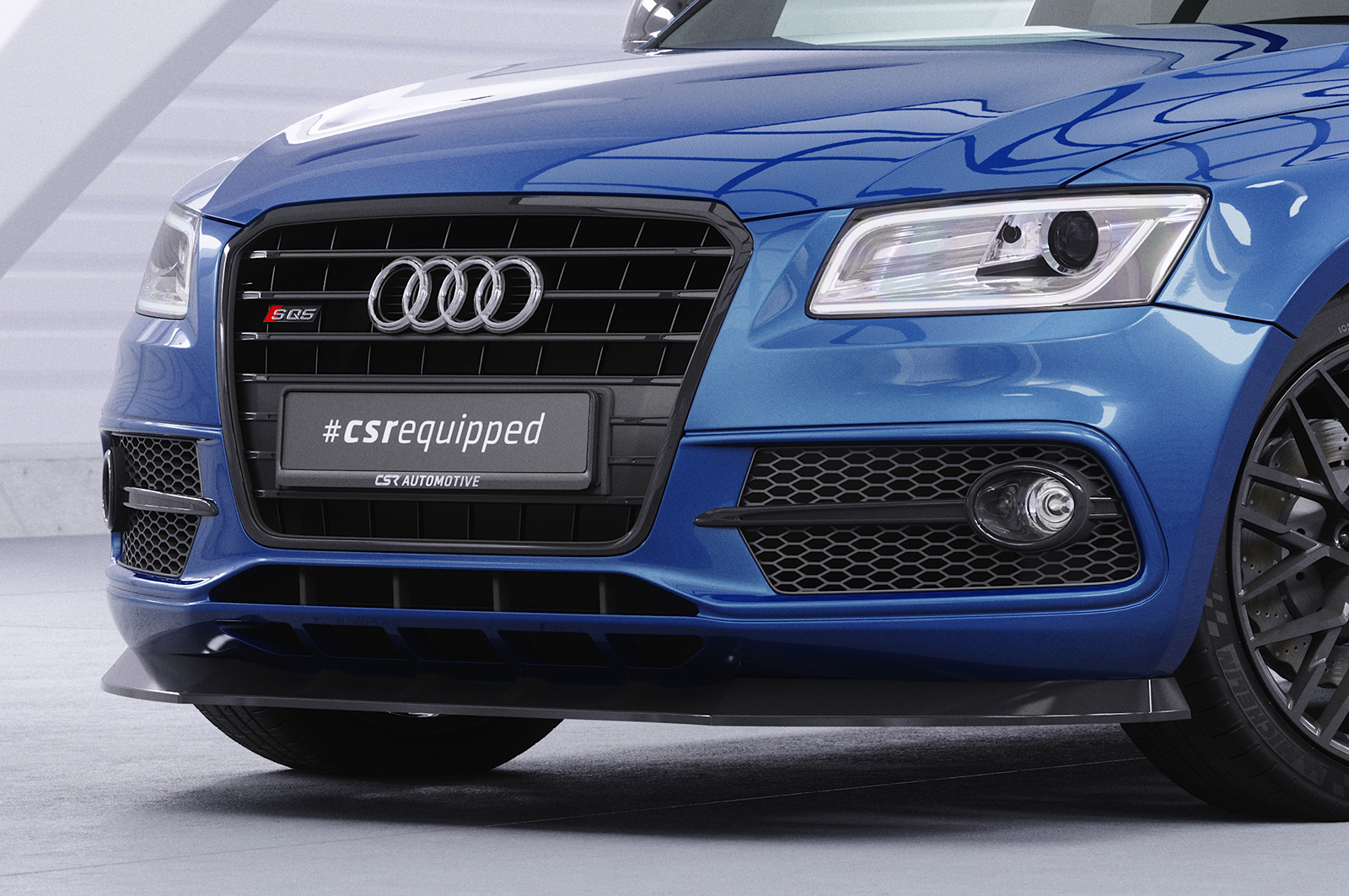 Lame de parechoc avant pour Audi SQ5 8R toutes carrosseries (2013-2017) - Fabriqué en ABS (6 finitions au choix)