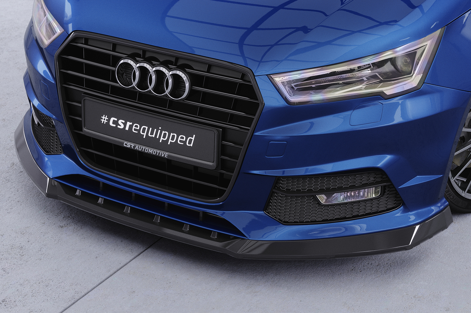 Lame de parechoc avant pour Audi A1 8X facelift (2015-2018) - Fabriqué en ABS (6 finitions au choix)