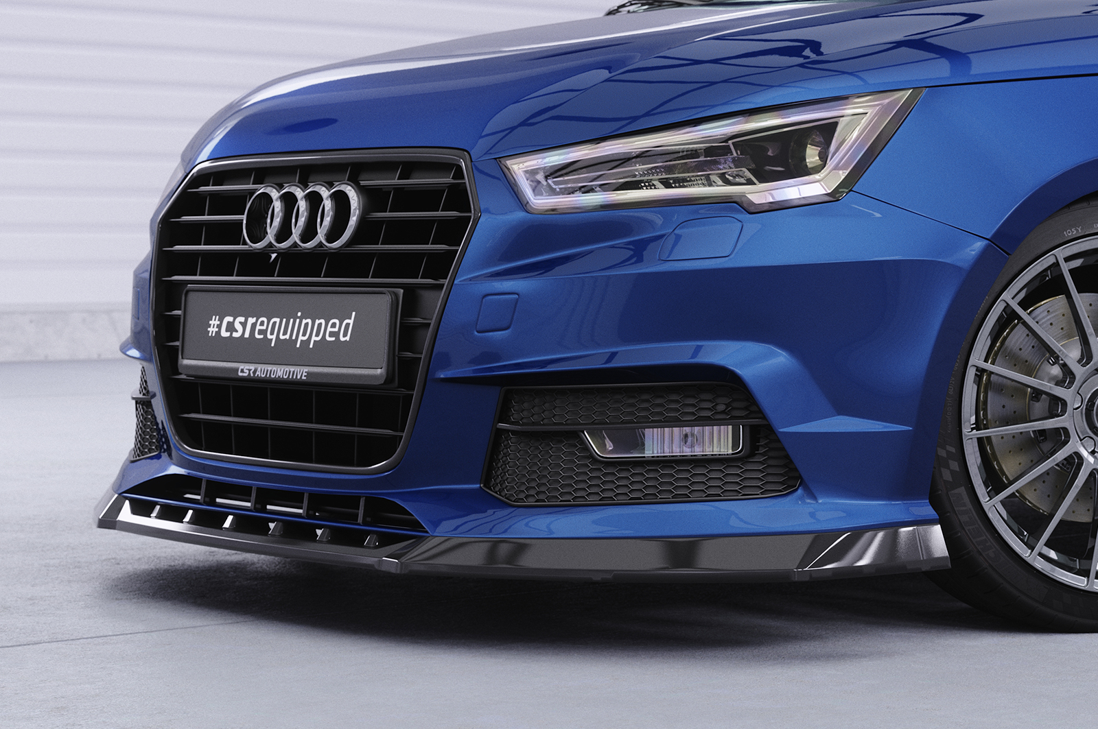 Lame de parechoc avant pour Audi A1 8X facelift (2015-2018) - Fabriqué en ABS (6 finitions au choix)