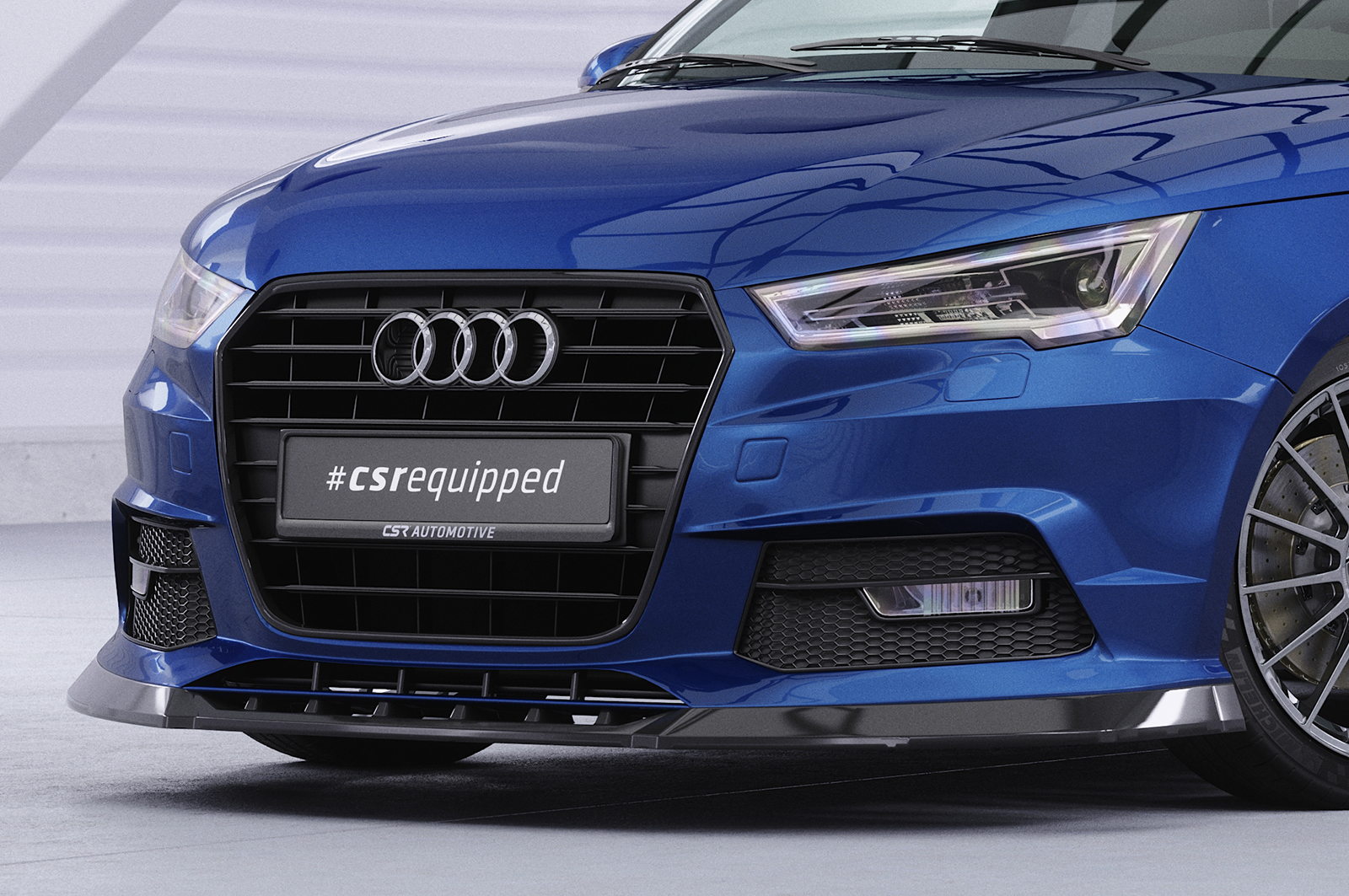 Lame de parechoc avant pour Audi A1 8X facelift (2015-2018) - Fabriqué en ABS (6 finitions au choix)