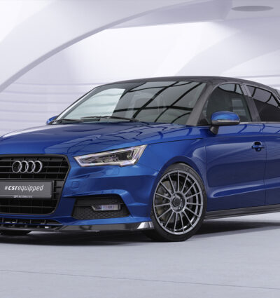 Lame de parechoc avant pour Audi A1 8X facelift (2015-2018) - Fabriqué en ABS (6 finitions au choix)