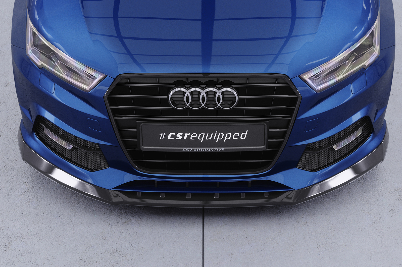 Lame de parechoc avant pour Audi A1 8X facelift (2015-2018) - Fabriqué en ABS (6 finitions au choix)