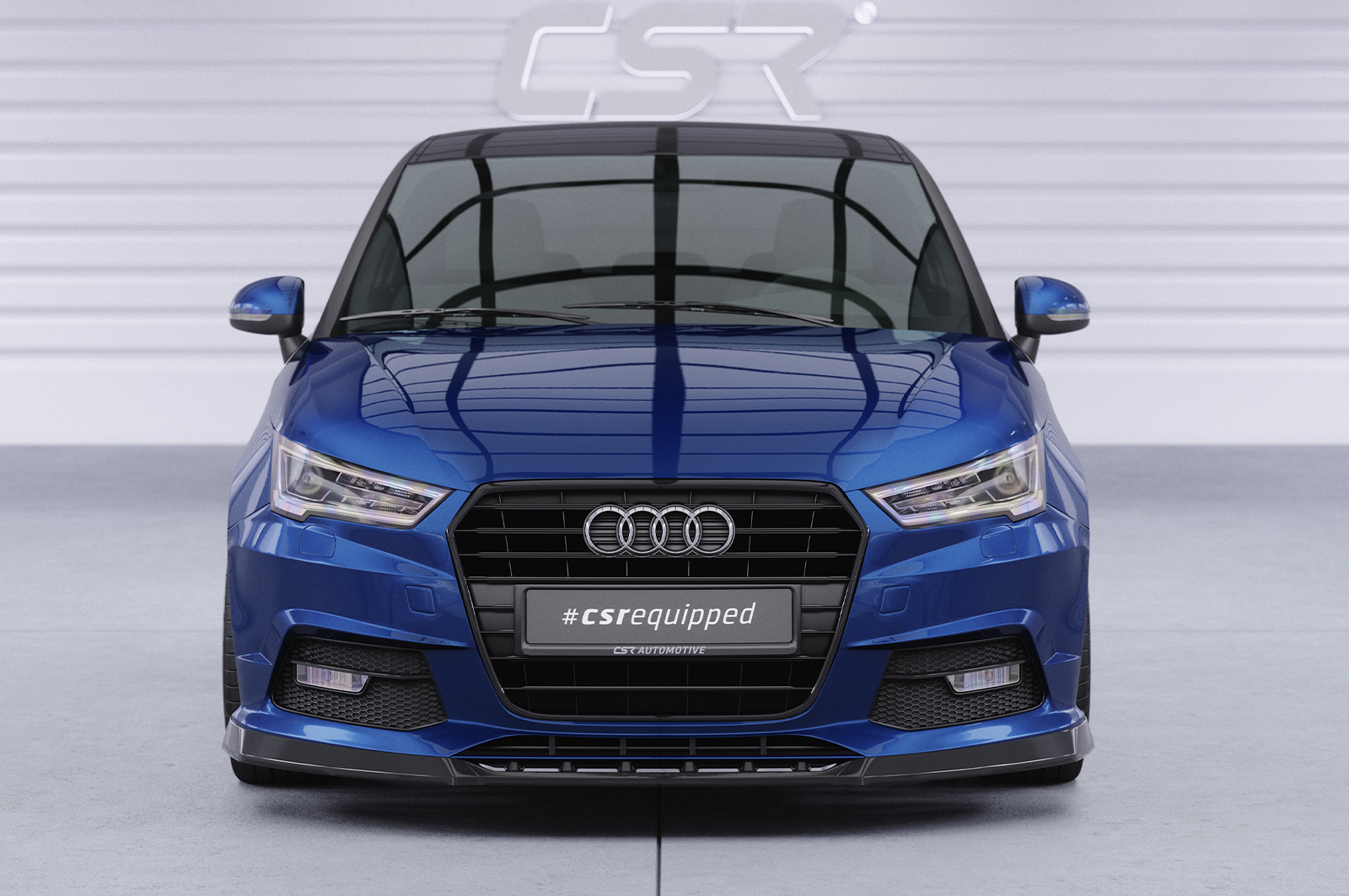 Lame de parechoc avant pour Audi A1 8X facelift (2015-2018) - Fabriqué en ABS (6 finitions au choix)