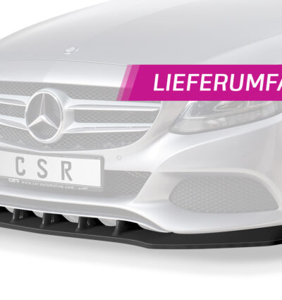 Lame de parechoc avant pour Mercedes-Benz Classe C W205 S205 V205 C205 A205 préfacelift (02/2014-04/2018) - Fabriqué en ABS (6 finitions au choix)