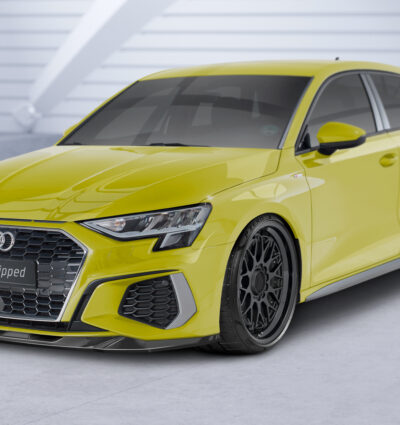 Lame de parechoc avant pour Audi S3 8Y toutes carrosseries (préfacelift) (2020-2024) - Fabriqué en ABS (6 finitions au choix)