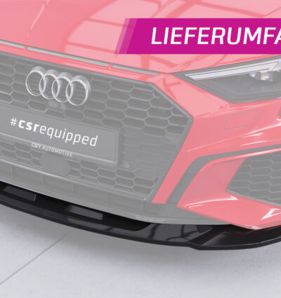 Lame de parechoc avant pour Audi S3 8Y toutes carrosseries (préfacelift) (2020-2024) - Fabriqué en ABS (6 finitions au choix)