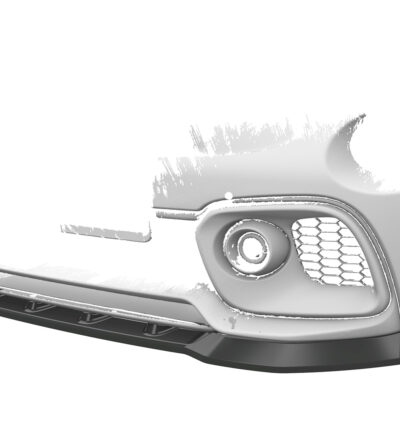Lame de parechoc avant pour Fiat Abarth 595 toutes carrosseries (facelift) (depuis 2016) - Fabriqué en ABS (6 finitions au choix)