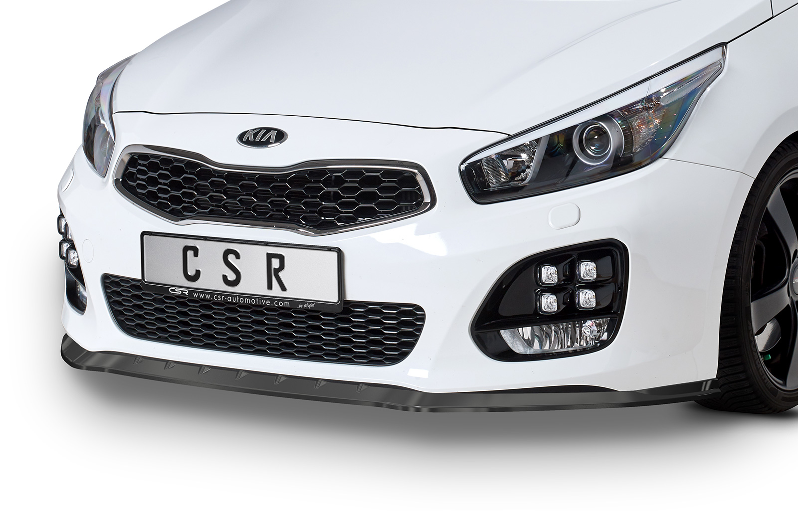 Lame de parechoc avant pour Kia Ceed (JD) GT-Line (04/2012-2018) - Fabriqué en ABS (6 finitions au choix)