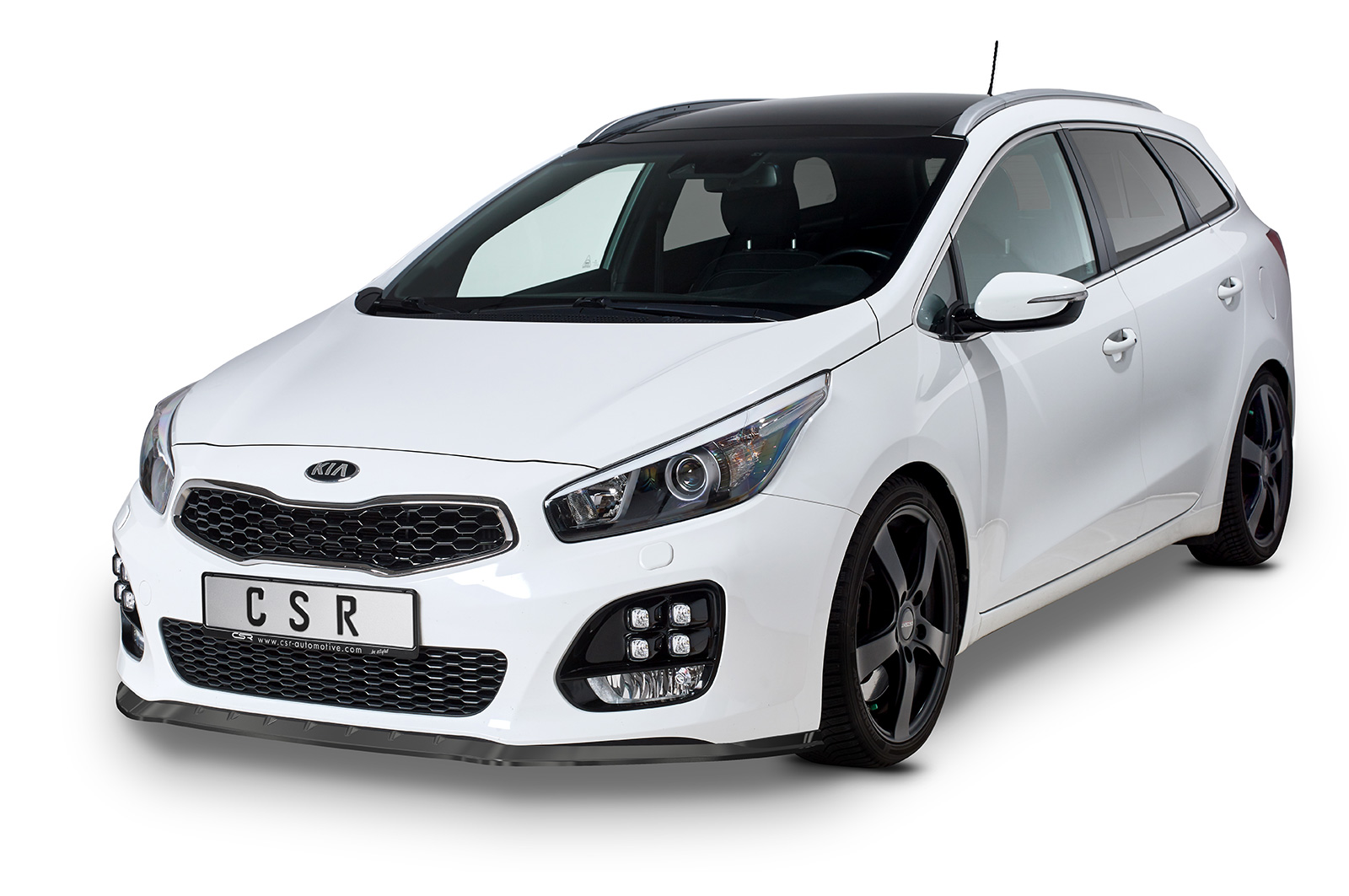 Lame de parechoc avant pour Kia Ceed (JD) GT-Line (04/2012-2018) - Fabriqué en ABS (6 finitions au choix)