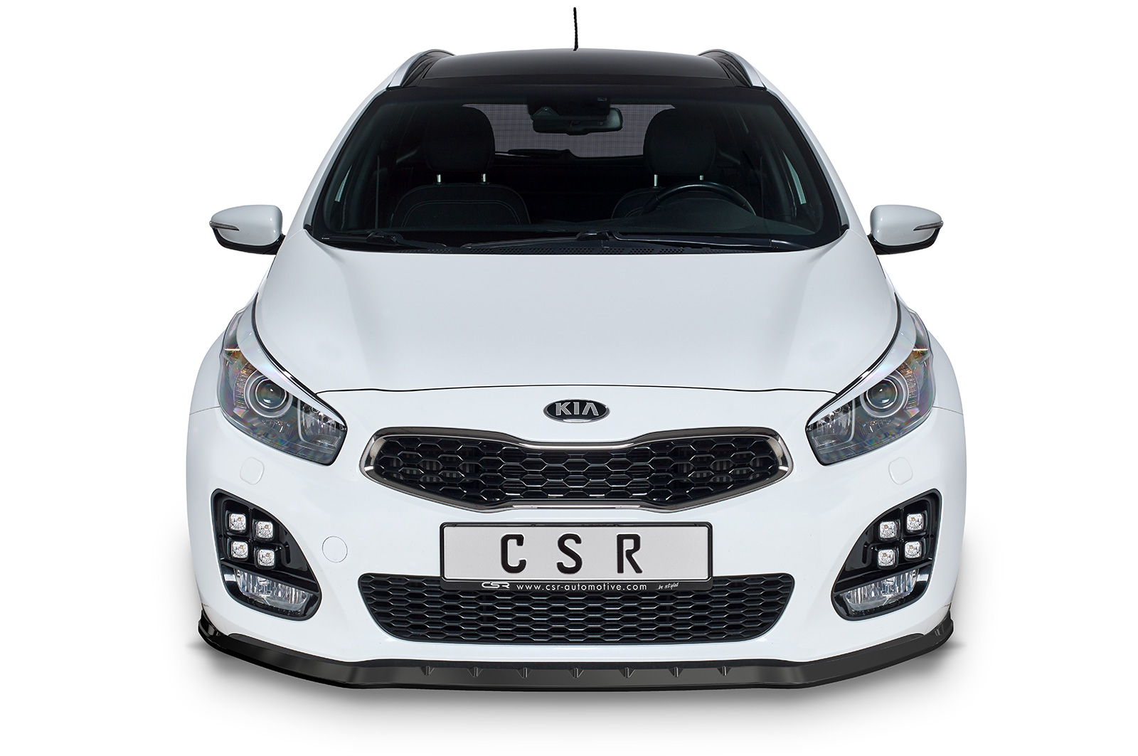 Lame de parechoc avant pour Kia Ceed (JD) GT-Line (04/2012-2018) - Fabriqué en ABS (6 finitions au choix)