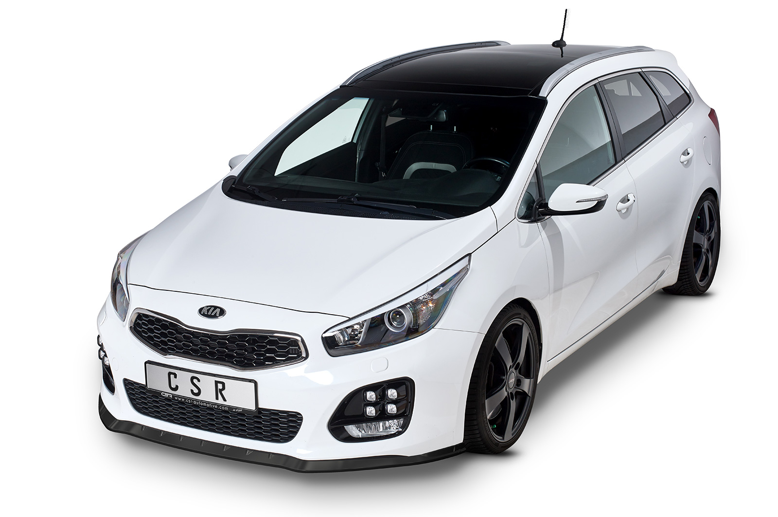 Lame de parechoc avant pour Kia Ceed (JD) GT-Line (04/2012-2018) - Fabriqué en ABS (6 finitions au choix)