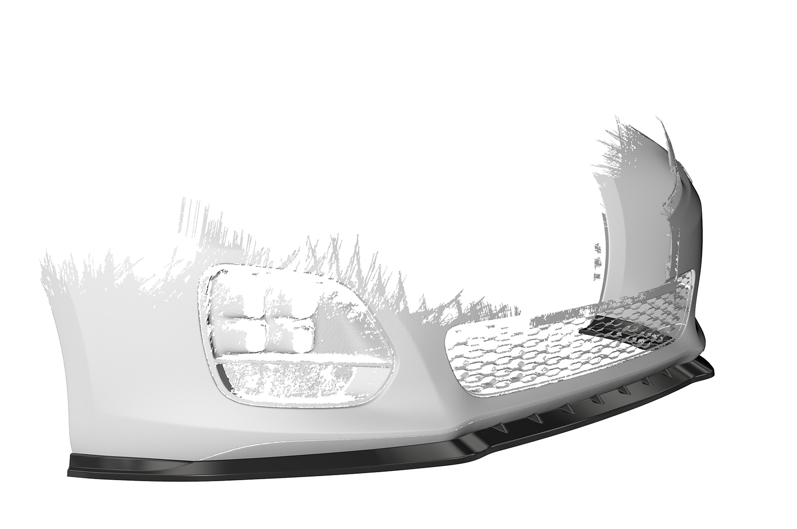 Lame de parechoc avant pour Kia Ceed (JD) GT-Line (04/2012-2018) - Fabriqué en ABS (6 finitions au choix)