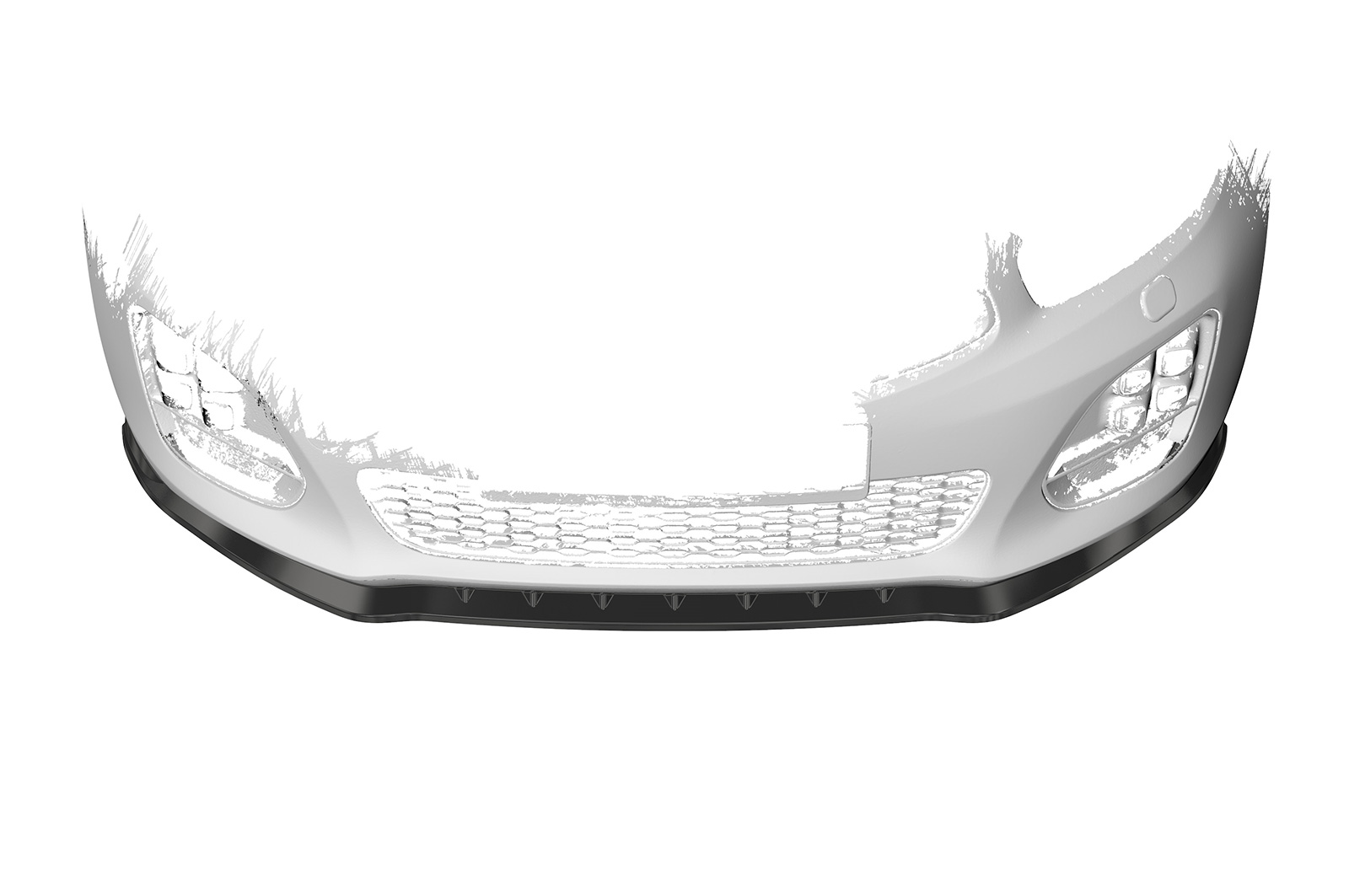 Lame de parechoc avant pour Kia Ceed (JD) GT-Line (04/2012-2018) - Fabriqué en ABS (6 finitions au choix)