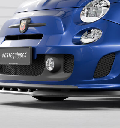 Lame de parechoc avant pour Fiat Abarth 595 toutes carrosseries (préfacelift) (2012-2015) - Fabriqué en ABS (6 finitions au choix)